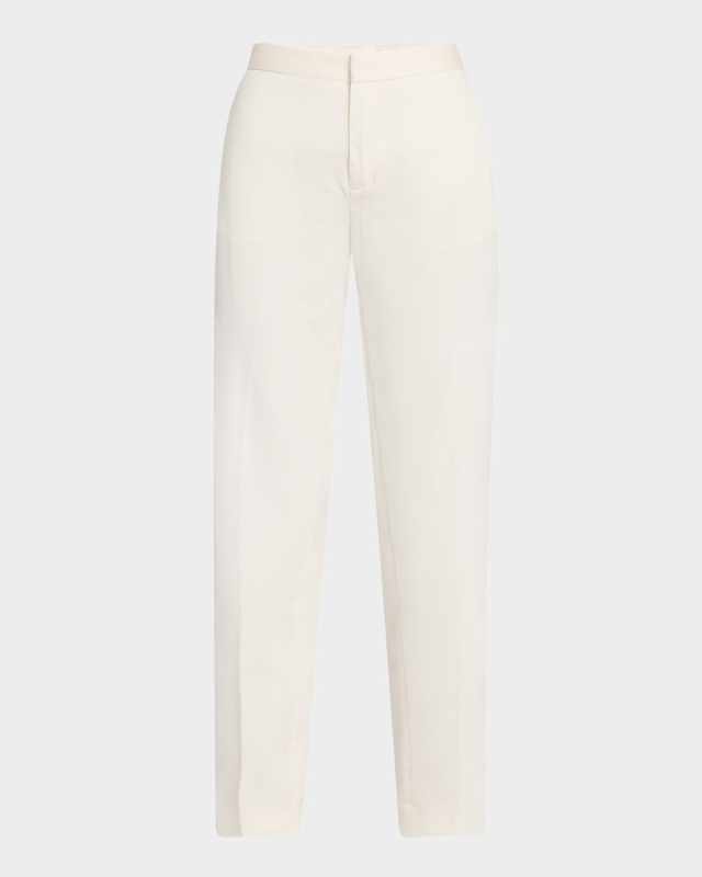 Cropped Cotton Gabardine Trousers